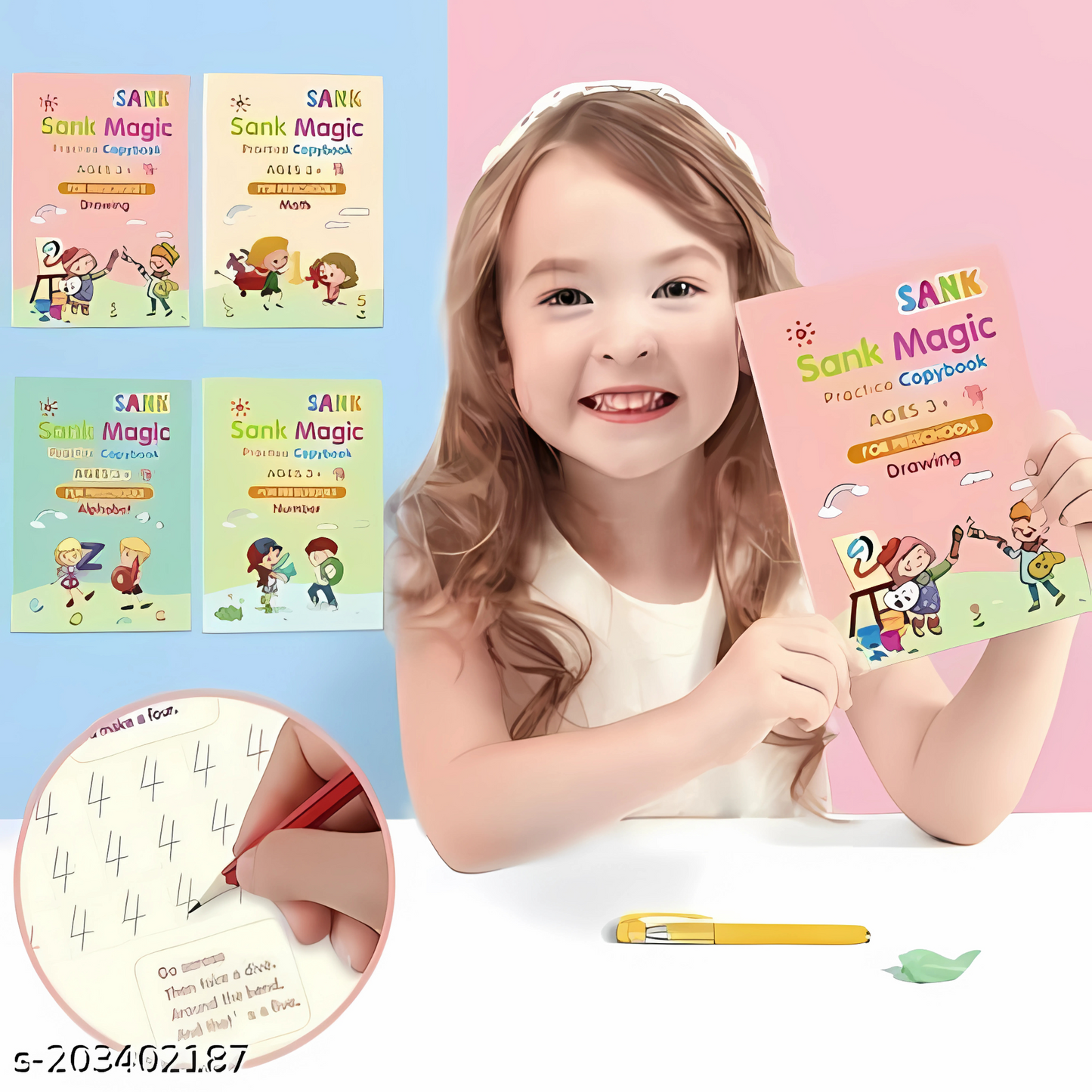 Sank Calligraphy Magic Book | Pack Of 4 Books